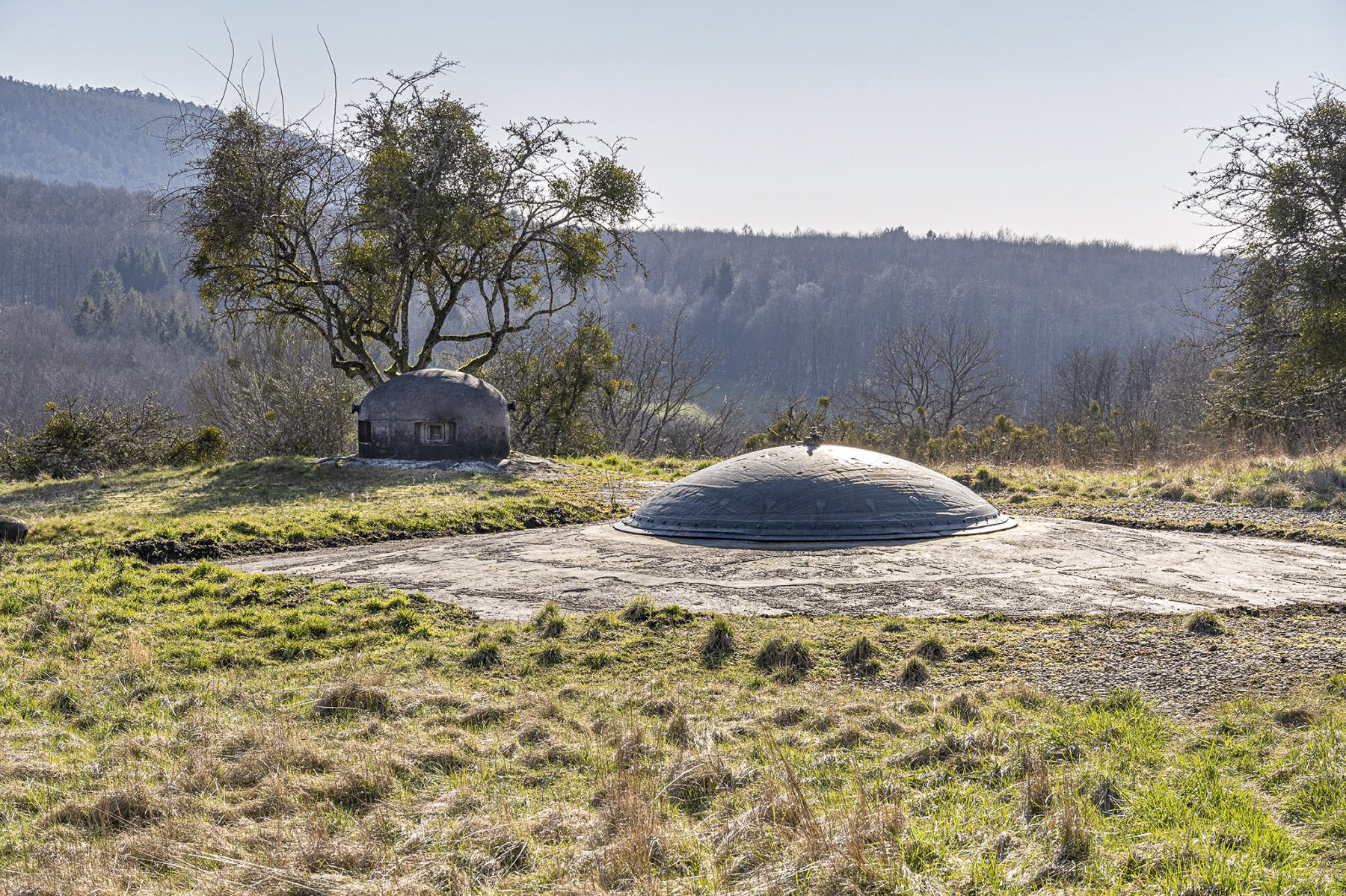 Ligne Maginot - FOUR A CHAUX - FAC - (Ouvrage d'artillerie) - Bloc 2
Tourelle de 75 et cloche GFM - David Palmer