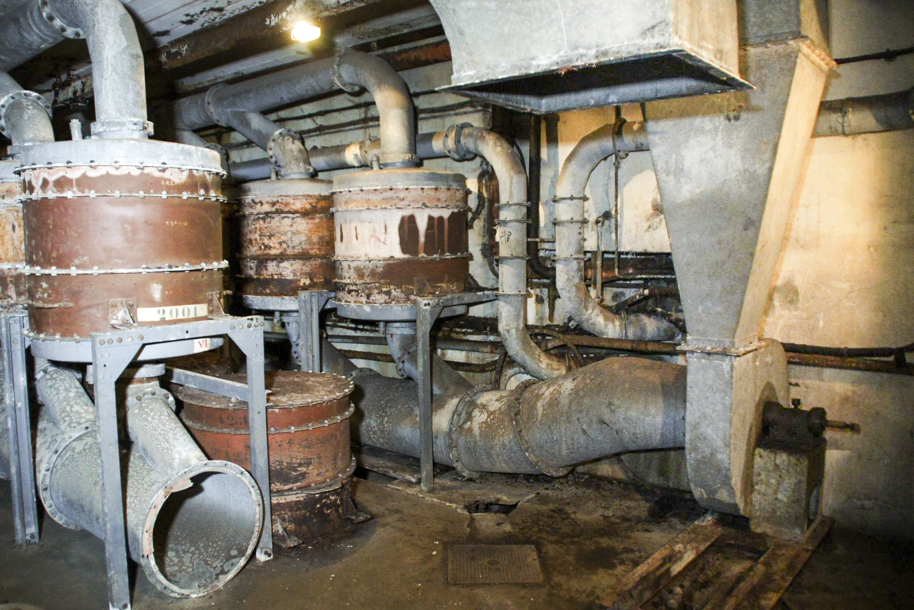 Ligne Maginot - MICHELSBERG - A22 - (Ouvrage d'artillerie) - La ventilation de l'ouvrage dans l'étage inférieur de l'entrée mixte. - STENGER Mathieu