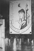 Ligne Maginot - MICHELSBERG - A22 - (Ouvrage d'artillerie) - Photo de l'insigne peint à l'entrée 
1987