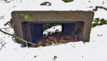 Ligne Maginot - HOCHWALD (FOSSé ANTICHAR DU) - (Obstacle antichar) - Une trémie JM dans le fossé