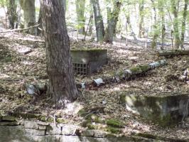 Ligne Maginot - HOCHWALD (FOSSé ANTICHAR DU) - (Obstacle antichar) - Fondation présente dans le fosse entre C5 et C6
