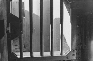 Ligne Maginot - HOCHWALD - (Ouvrage d'artillerie) - Bloc 3
L'issue de secours, grille defensive
