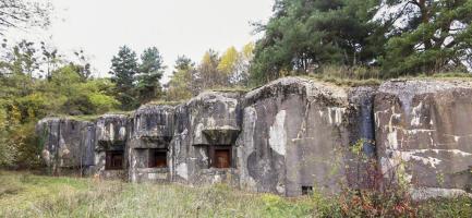 Ligne Maginot - HOCHWALD - (Ouvrage d'artillerie) - Bloc 6
Trois créneaux pour canons de 75 mle 29