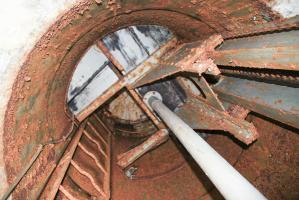 Ligne Maginot - MICHELSBERG - A22 - (Ouvrage d'artillerie) - Le puits de la cloche GFM.