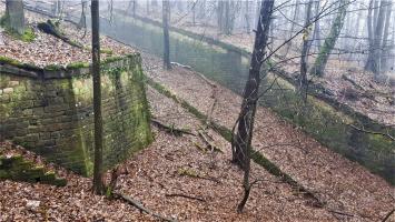 Ligne Maginot - HOCHWALD C8 - (Casemate d'infanterie) - Raccordement entre le fossé de la casemate C7 et celui de la casemate C8