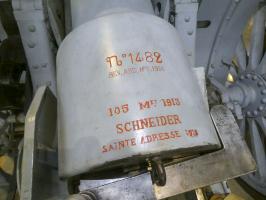 Ligne Maginot - Canon de 105 mm Modèle 1913 Schneider - Canon de 105 mm mle 1913 Schneider
Musée de l'artillerie de Draguignan