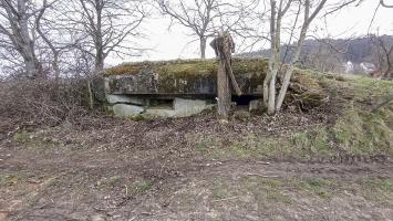 Ligne Maginot - PFAFFENBRONN 7 - (Blockhaus pour arme infanterie) - Façade avec deux créneaux pour mitrailleuse