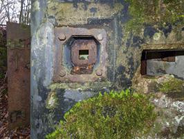 Ligne Maginot - NEUWEIHER 1 - (Blockhaus pour canon) - Créneau pour FM de défense de l'entrée