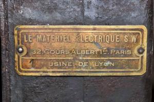 Ligne Maginot - LA FERTE - (Ouvrage d'infanterie) - Bloc 2
Plaque de matériel électrique S.W.