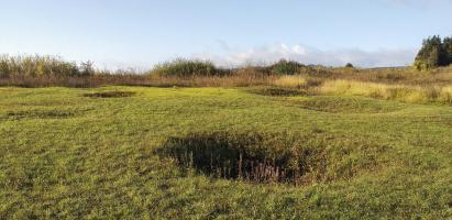 Ligne Maginot - LA FERTE - (Ouvrage d'infanterie) - Le terrain bouleversé par les bombardements autour du bloc 2 