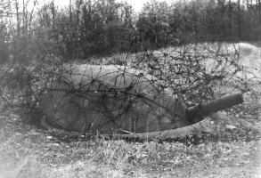 Ligne Maginot - GUENTRANGE (FESTE DE) - (Ouvrage d'artillerie) - Batterie Sud
Coupole de 105 sautée par les Americains