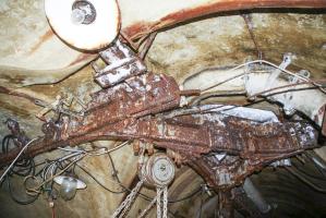 Ligne Maginot - MICHELSBERG - A22 - (Ouvrage d'artillerie) - Bloc 6
Le monorail Tourtelier du magasin M2.