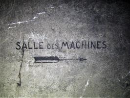 Ligne Maginot - ASCHBACH OUEST - (Casemate d'infanterie - Simple) - Etage inférieur
Inscription 'salle des machines'