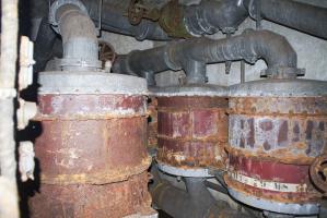 Ligne Maginot - MICHELSBERG - A22 - (Ouvrage d'artillerie) - Bloc 6
Les filtres de la ventilation.