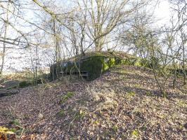 Ligne Maginot - LEGERET NORD 1 - C55-B - (Blockhaus pour canon) - La façade Nord du blockhaus.