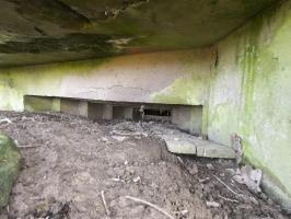 Ligne Maginot - LEGERET NORD 1 - C55-B - (Blockhaus pour canon) - L'embrasure pour mitrailleuse.