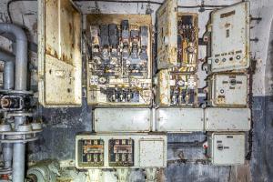 Ligne Maginot - MOLVANGE - A9 - (Ouvrage d'artillerie) - Bloc 3
Tableau électrique
