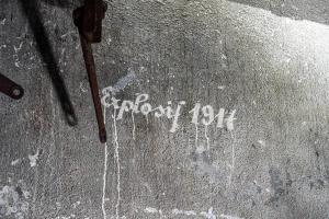 Ligne Maginot - BILLIG - A18 - (Ouvrage d'artillerie) - Bloc 4
Inscription sur le mur
