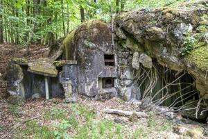 Ligne Maginot - HOCHWALD C6 - (Casemate d'infanterie - Double) - L'entrée de la casemate, au niveau de la chambre de tir haute