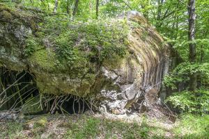 Ligne Maginot - HOCHWALD C6 - (Casemate d'infanterie - Double) - La façade de la chambre de tir haute