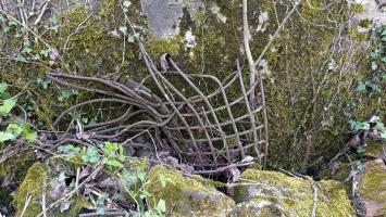 Ligne Maginot - KIRCHGRUBE SUD - (Blockhaus pour canon) - Treillage métallique protégeant la prise d'air