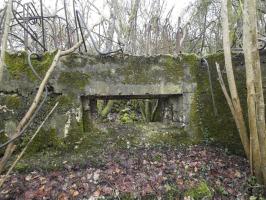 Ligne Maginot - BB320 - (Blockhaus pour canon) - La façade de tir.