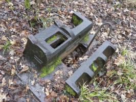 Ligne Maginot - BB320 - (Blockhaus pour canon) - La trémie Pamart-Lemaigre type simplifiée non posée du blockhaus.