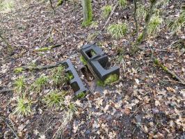 Ligne Maginot - BB320 - (Blockhaus pour canon) - La trémie Pamart-Lemaigre type simplifiée non posée du blockhaus.