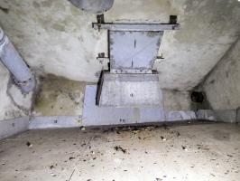 Ligne Maginot - Système d'évacuation des douilles Melius - Réceptacle des douilles 