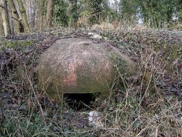 Ligne Maginot - 9/3 - AUENHEIM SUD - (Casemate d'infanterie) - La cloche JM qui assure le flanquement la rive de la Moder vers le Rhin