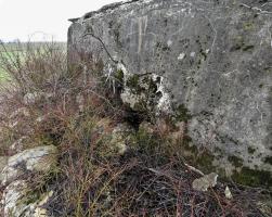 Ligne Maginot - DB123 - CROIX D'AUDUN NORD - (Blockhaus pour canon) - L'entrée comblée