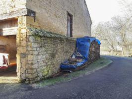 Ligne Maginot - B2 - FERME MALCUIT - (Blockhaus pour arme infanterie) - Blockhaus de droite
Mur de renforcement
