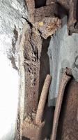 Ligne Maginot - SAEGEMUHLE - (Blockhaus pour arme infanterie) - Détail du marquage sur le support de jumelage de Mitrailleuse 