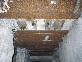 Ligne Maginot - 1 - UNTERJAEGERHOF - (PC de Sous-Quartier) - Couloir - reste de coffrage