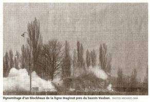 Ligne Maginot - 440C - PONT VAUBAN - (Blockhaus pour canon) - Blockhaus en cours de destruction