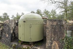 Ligne Maginot - FORT DE MUTZIG - (Ouvrage d'artillerie) - Canon de 53mm (Gruson Fahrpanzer 1889)
