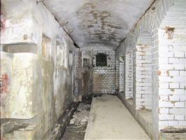 Ligne Maginot - BATTERIE DES PAYSANS - (Cuve pour canon) - Soute à munitions n°4
Noter la tranchée au sol pour les conduits acoustiques (disparus)