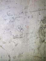 Ligne Maginot - BATTERIE DES PAYSANS - (Cuve pour canon) - Graffiti d'un soldat du 21° RIC daté du 25/03/1945