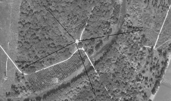 Ligne Maginot - BAUERNGRUNDWASSER - (Blockhaus pour arme infanterie) - Le blockhaus en 1950
Le pont sur le Bauerngrundwasser est toujours en place