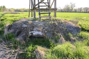 Ligne Maginot - COUR D'ANGLETERRE 1 - (Blockhaus pour arme infanterie) - Vue du second créneau