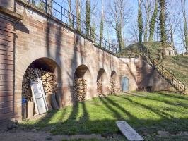 Ligne Maginot - FORT DUCROT - (PC de Secteur) - La cour droite laissée en l'état