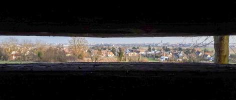 Ligne Maginot - FORT FOCH - (Abri) - Vue imprenable sur Strasbourg depuis le créneau central