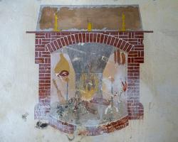 Ligne Maginot - LEMBACH - (Camp de sureté) - Peinture murale effectuée par la 5° section du 40° RAB