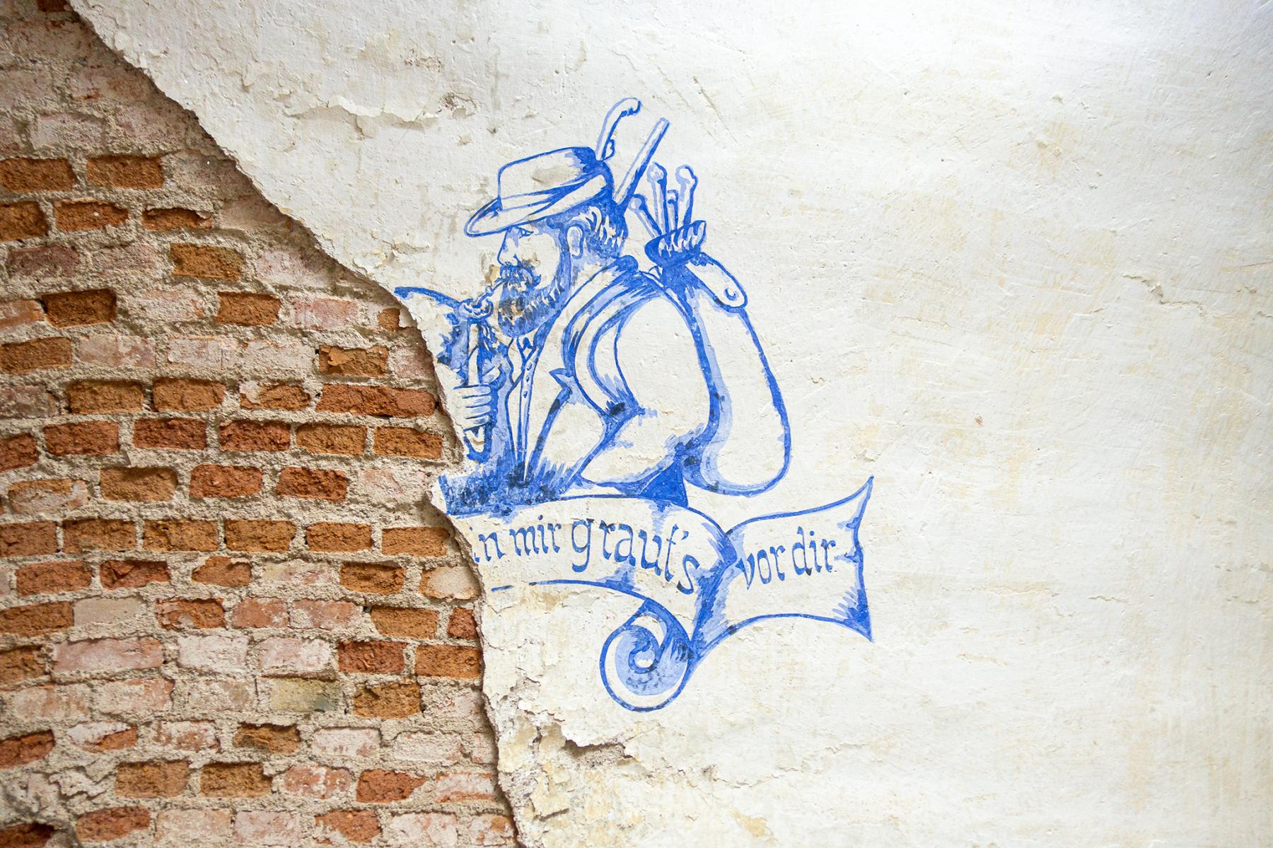 Ligne Maginot - FORT LEFEBVRE - (Divers) - Chambre de troupe
Décoration allemande
 - David Palmer