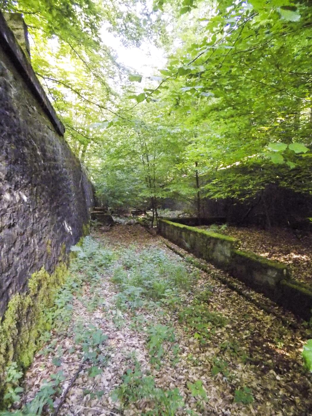 Ligne Maginot - HOCHWALD (FOSSé ANTICHAR DU) - (Obstacle antichar) - Fondation présente dans le fosse entre C5 et C6 - JL