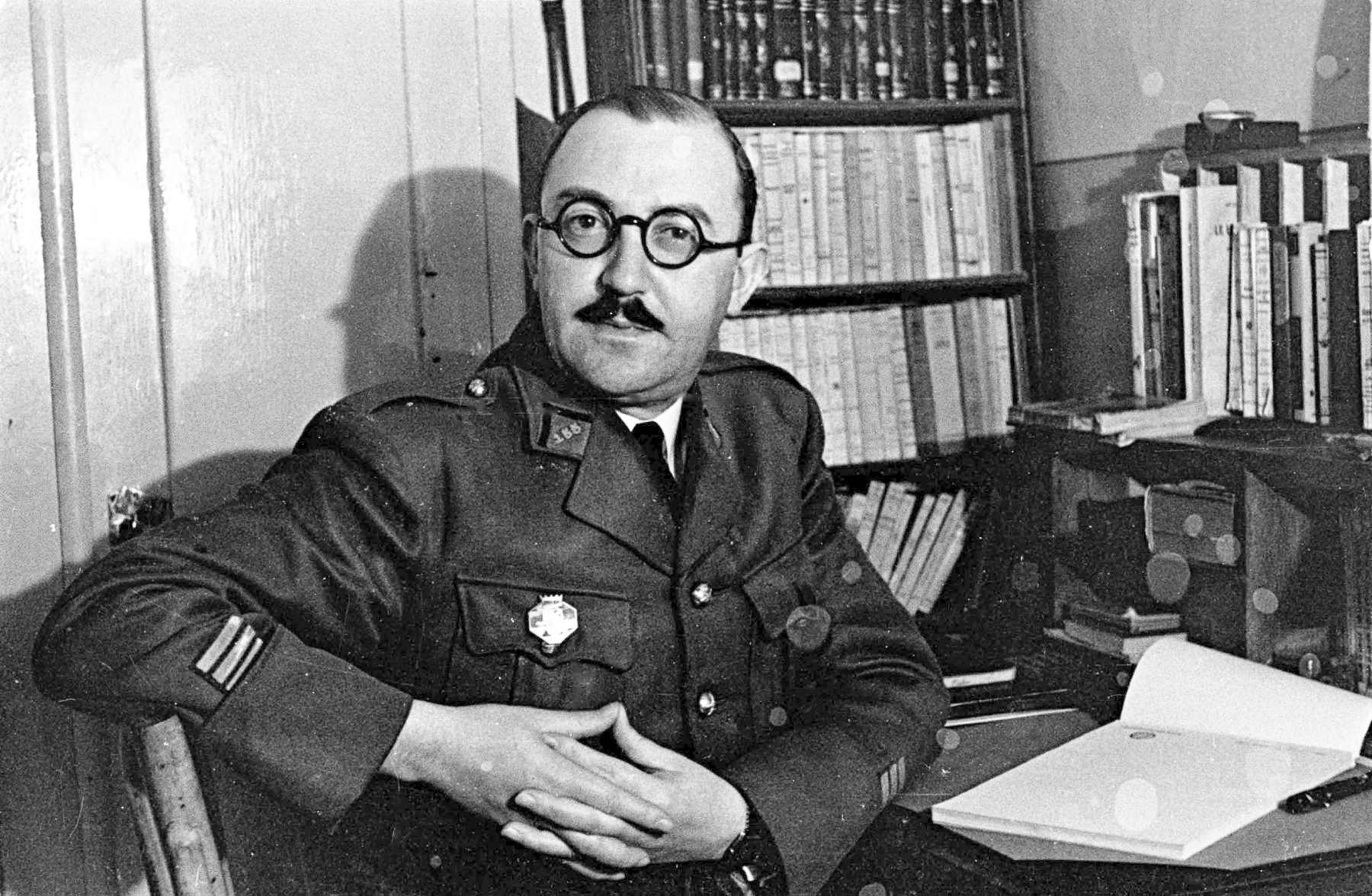 Ligne Maginot - HOCHWALD - (Ouvrage d'artillerie) - Les officiers de l'ouvrage
Le Cne Ducout commandant l'artillerie de l'ouvrage Ouest - Albert HAAS