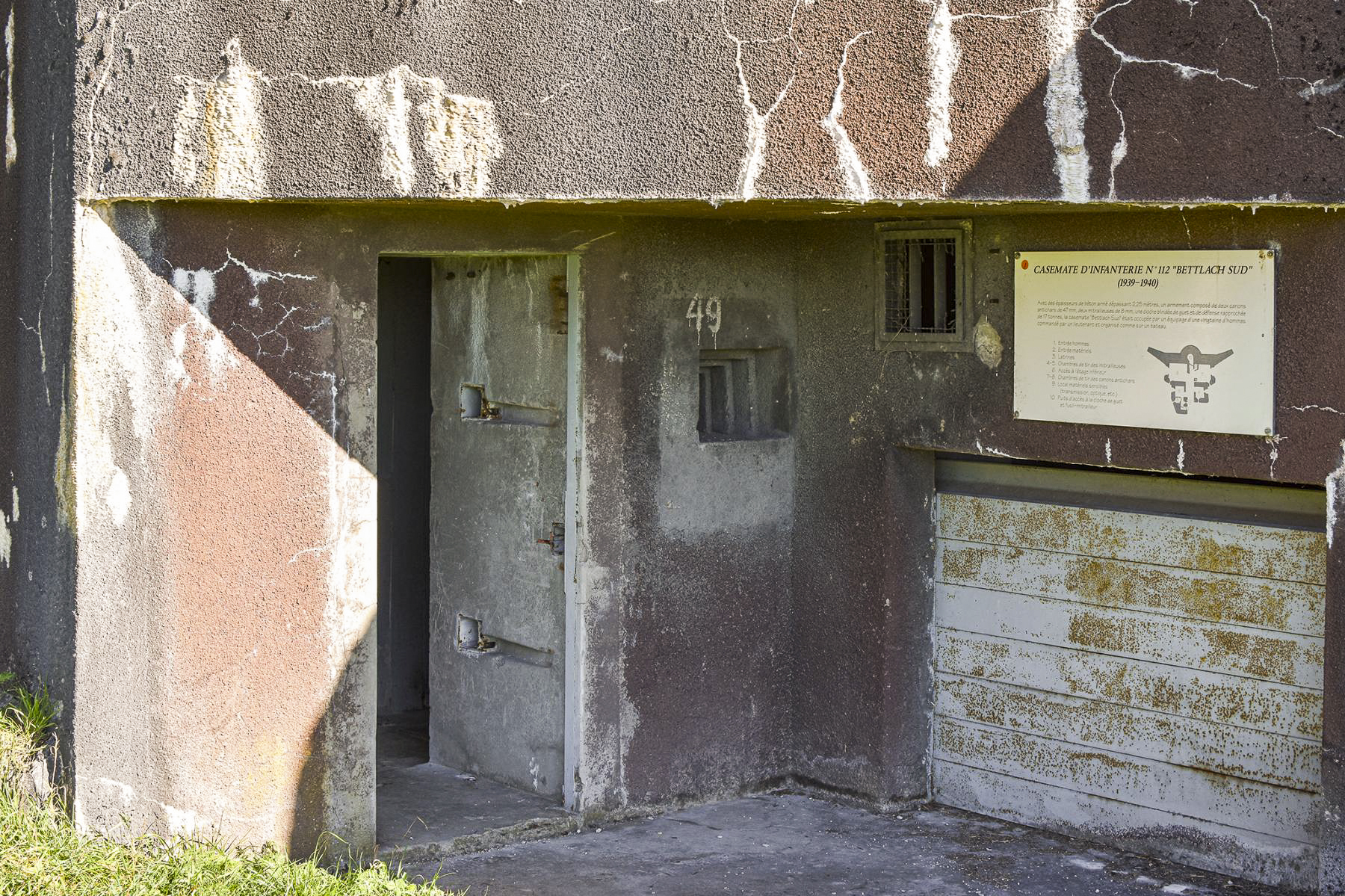 Ligne Maginot - 112 - BETTLACH SUD - (Casemate d'infanterie - Double) - Les entrées - David Palmer