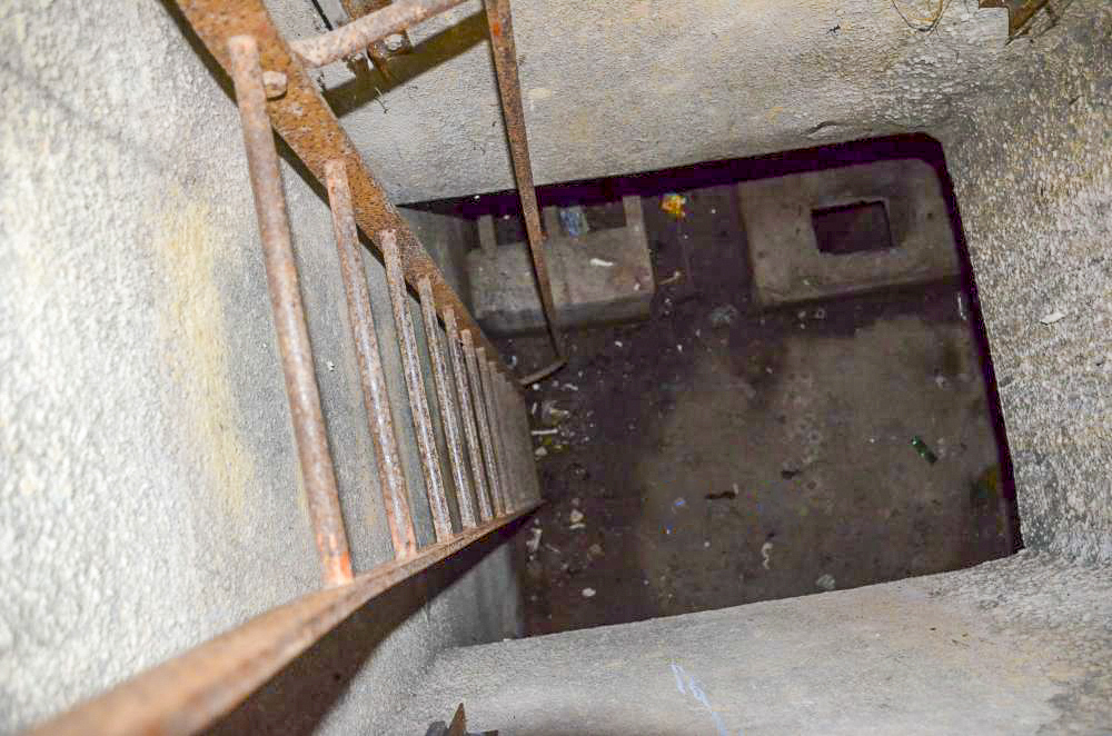 Ligne Maginot - 112 - BETTLACH SUD - (Casemate d'infanterie - Double) - Echelle d'accès à l'étage inférieur.