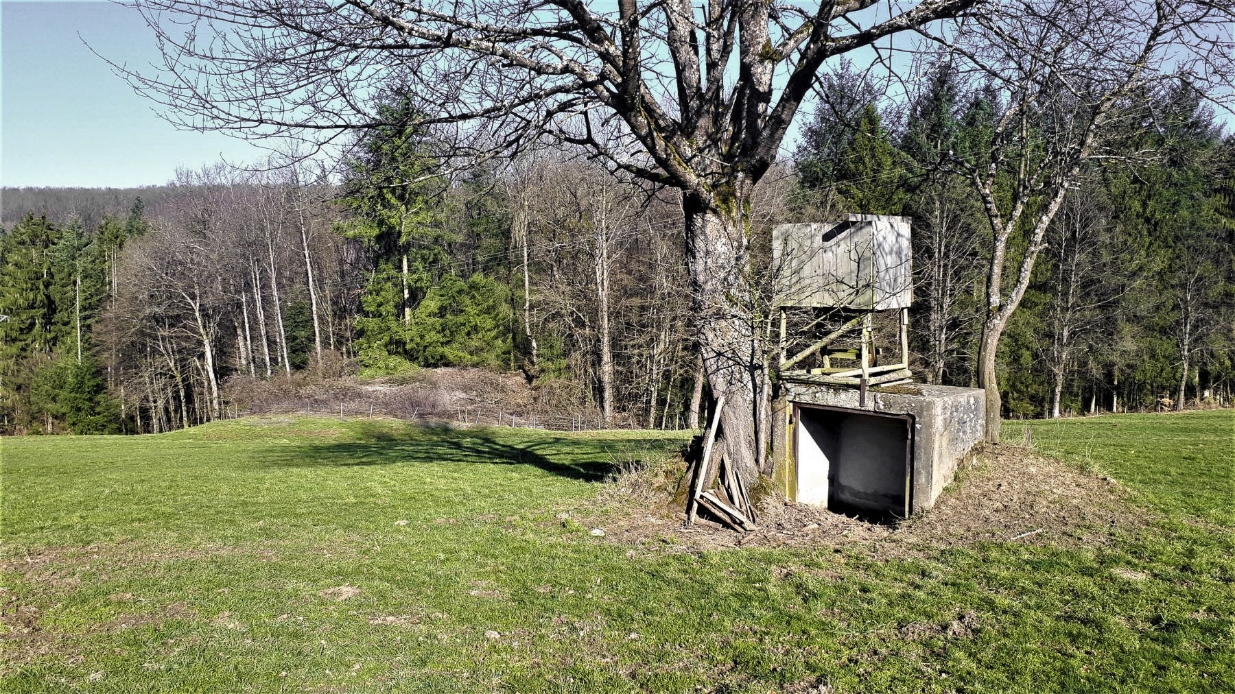 Ligne Maginot - SCHMELZBACH EST - (Casemate d'infanterie - double) - Niche à mines à proximité de la casemate