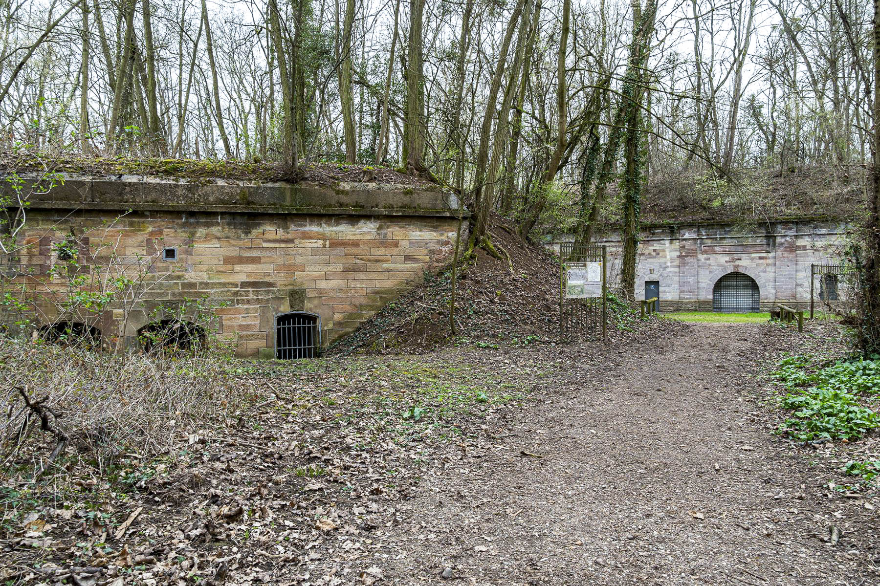 Ligne Maginot - JOFFRE-LEFEBVRE - (Position d'artillerie préparée) - Blockhaus du corps de garde et accès au fossé de gorge - David Palmer